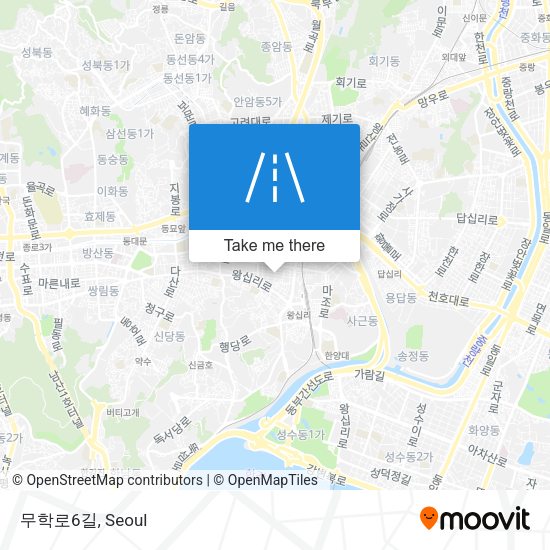 무학로6길 map