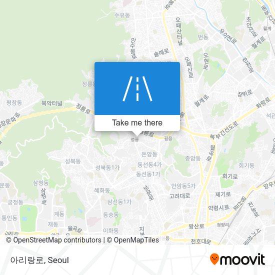 아리랑로 map