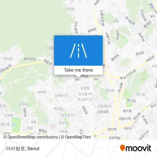 아리랑로 map