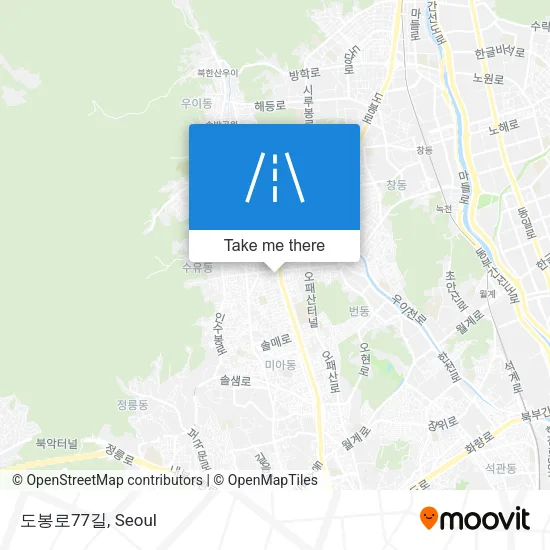도봉로77길 map