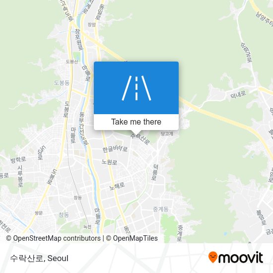 수락산로 map