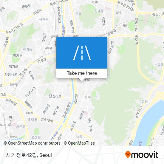 사가정로42길 map
