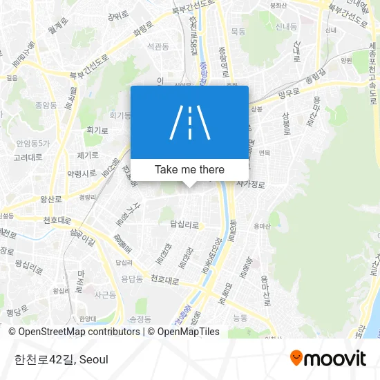 한천로42길 map