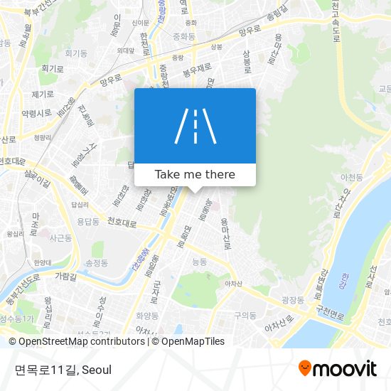 면목로11길 map