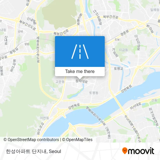한성아파트 단지내 map