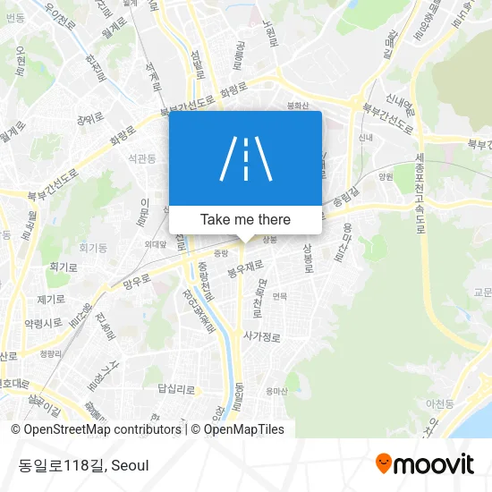 동일로118길 map