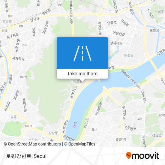 토평강변로 map