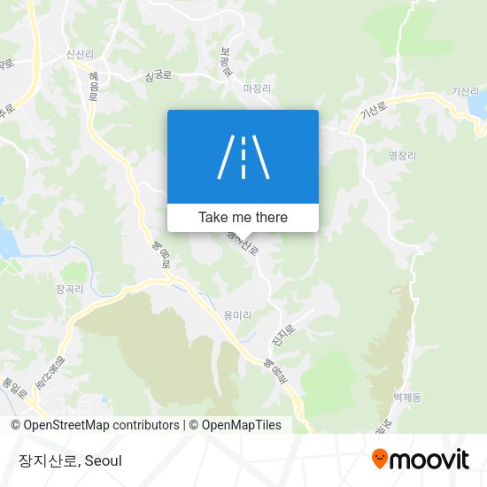 장지산로 map