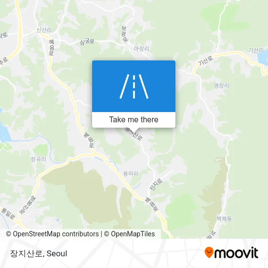 장지산로 map