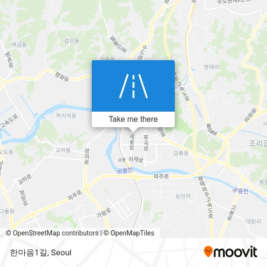 한마음1길 map