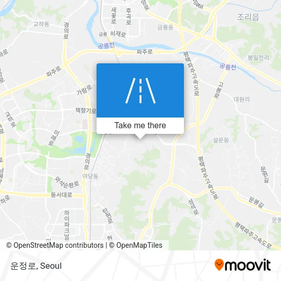 운정로 map