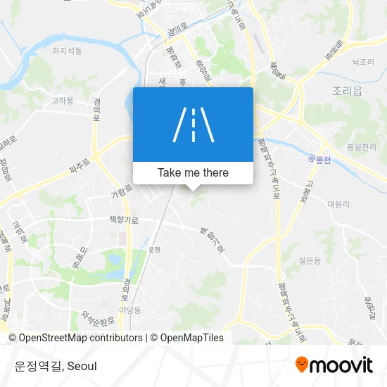 운정역길 map