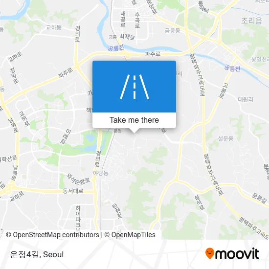 운정4길 map