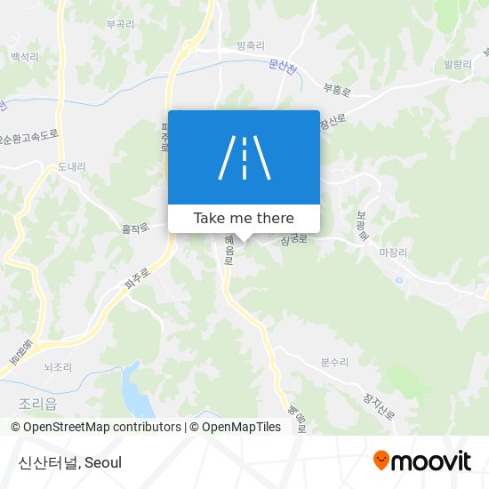 신산터널 map