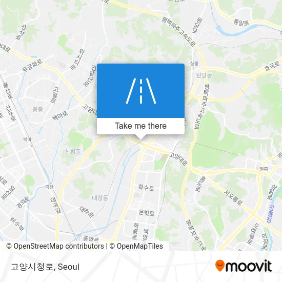 고양시청로 map