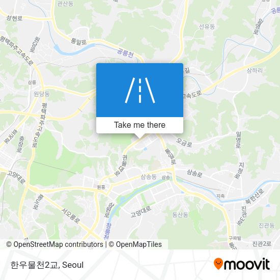 한우물천2교 map
