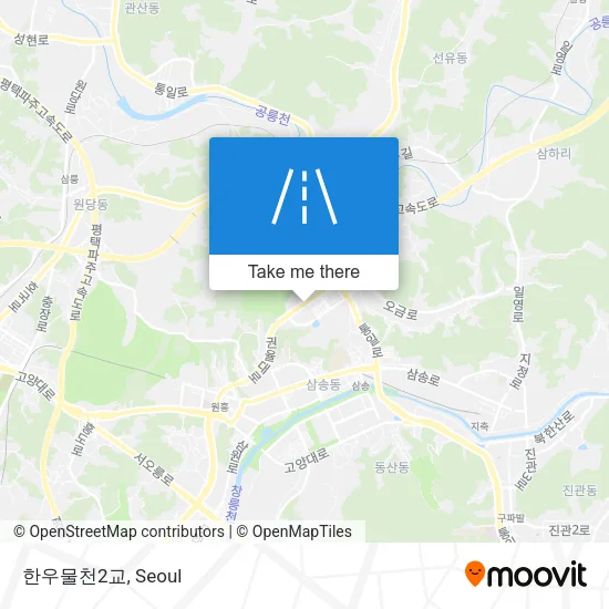 한우물천2교 map
