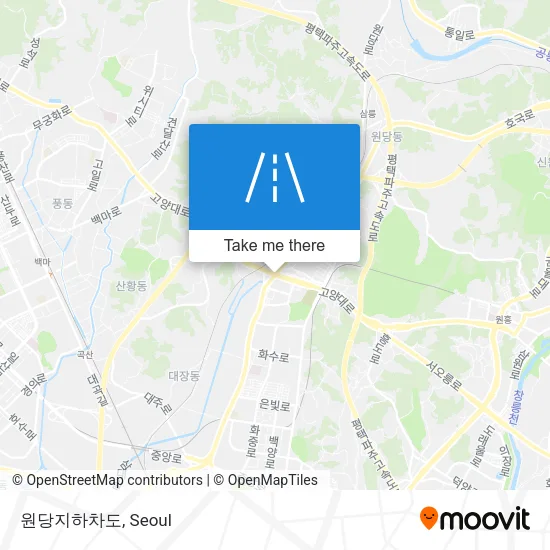 원당지하차도 map