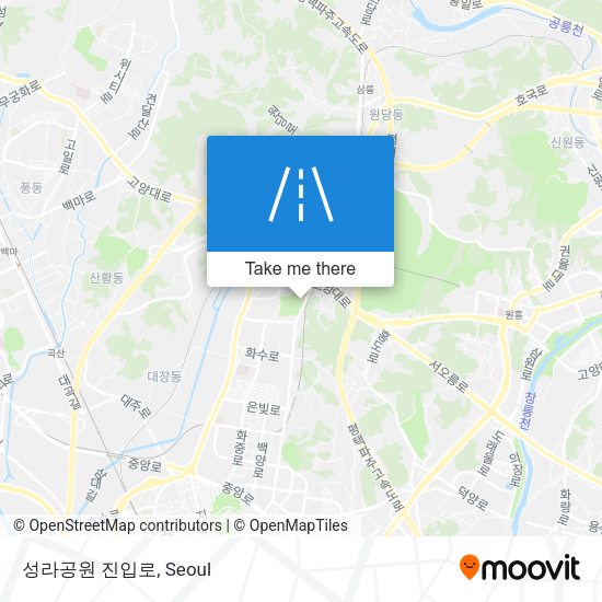 성라공원 진입로 map