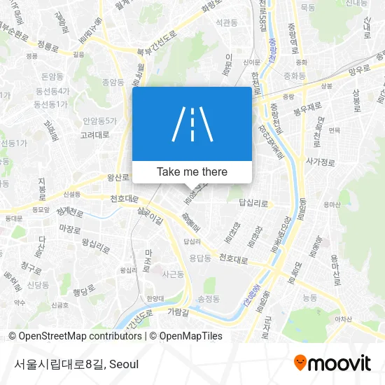 서울시립대로8길 map