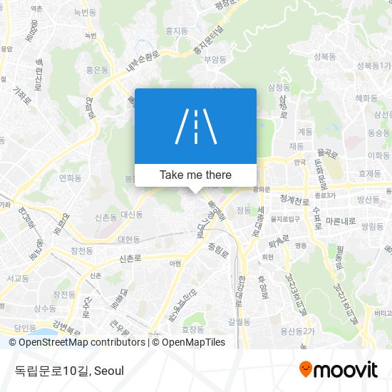 독립문로10길 map