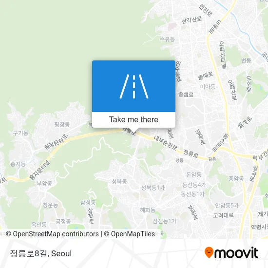정릉로8길 map