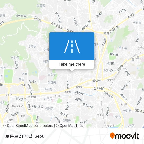 보문로21가길 map