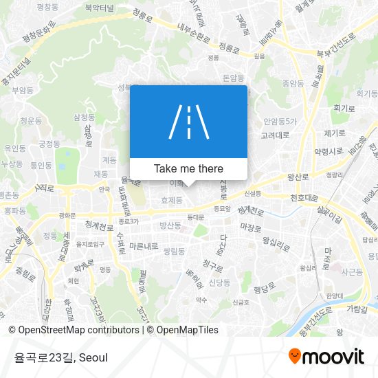 율곡로23길 map