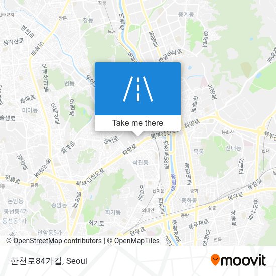 한천로84가길 map