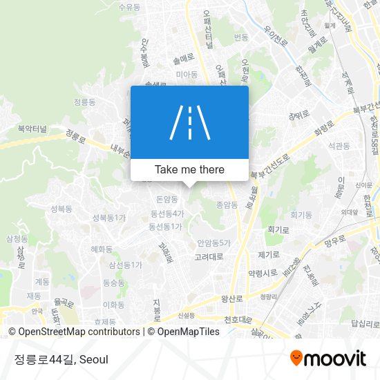 정릉로44길 map