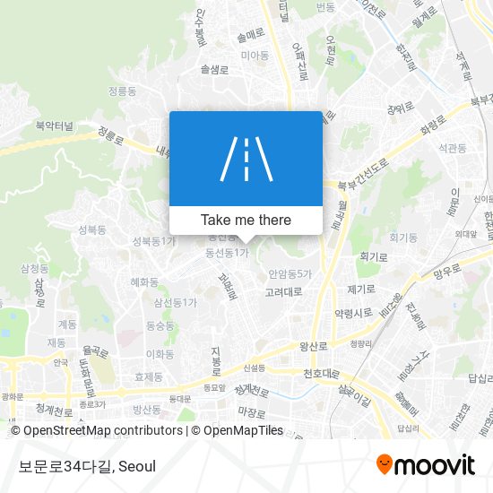 보문로34다길 map