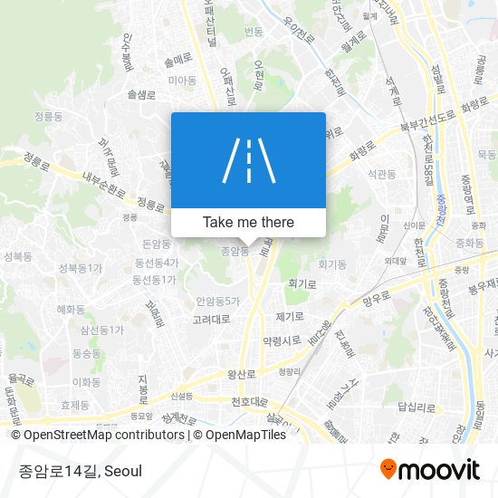 종암로14길 map