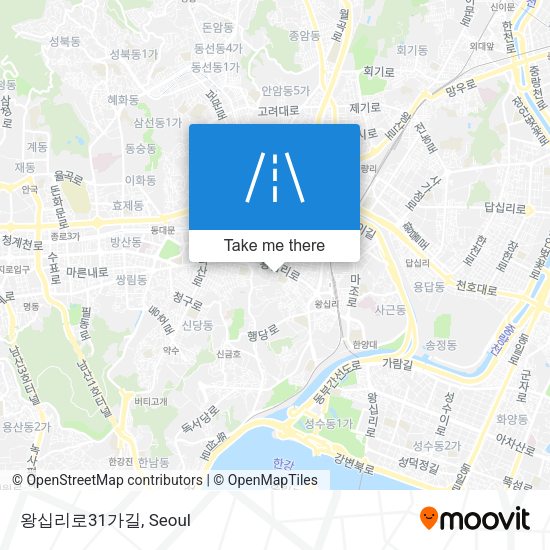 왕십리로31가길 map