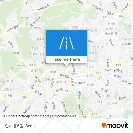 인사동6길 map