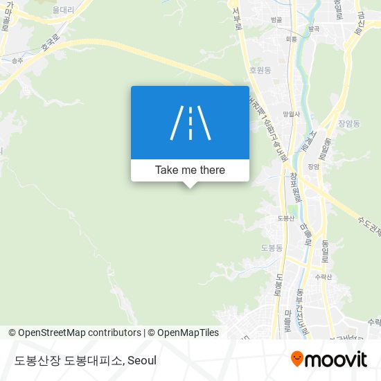 도봉산장 도봉대피소 map