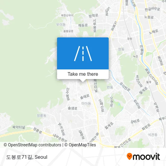 도봉로71길 map