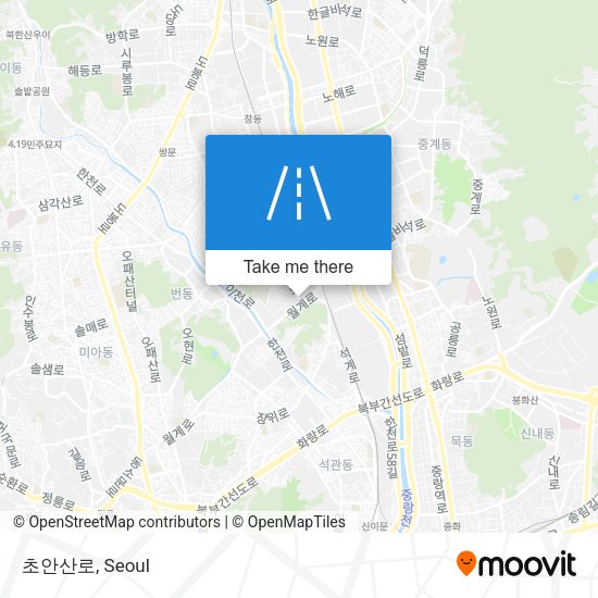 초안산로 map