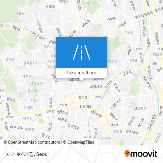 제기로4가길 map