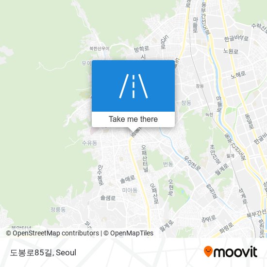 도봉로85길 map