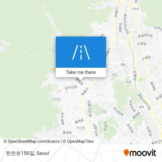 한천로150길 map