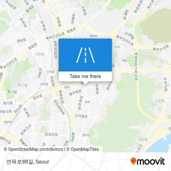 면목로88길 map