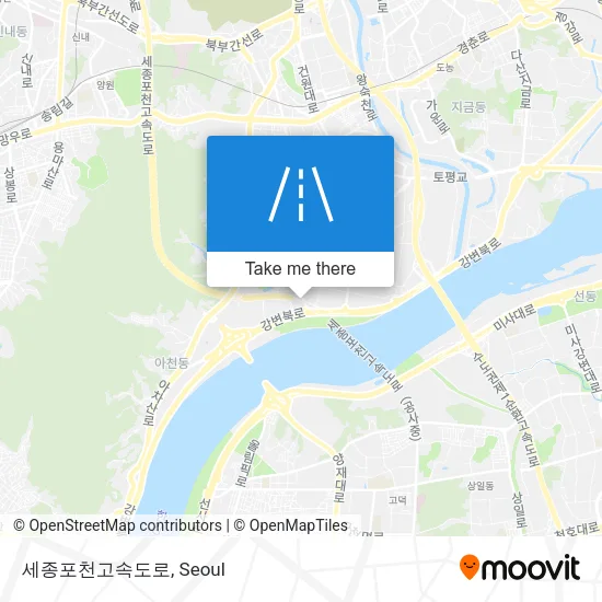 세종포천고속도로 map