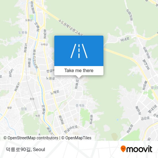 덕릉로90길 map