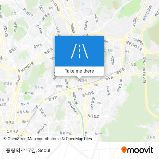 중랑역로17길 map