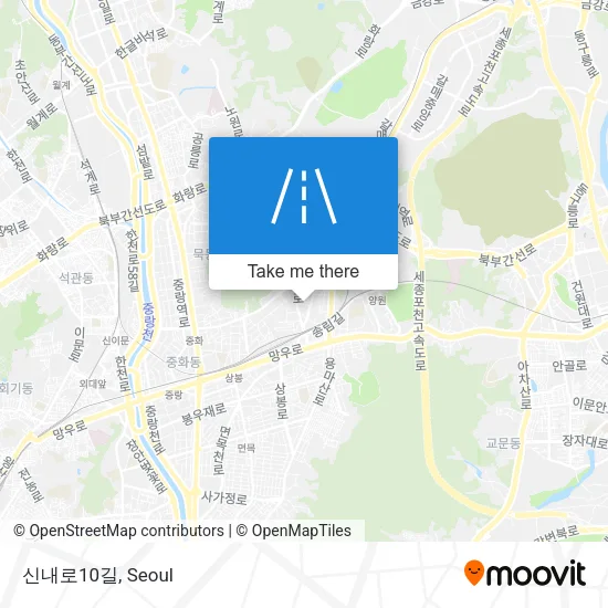 신내로10길 map