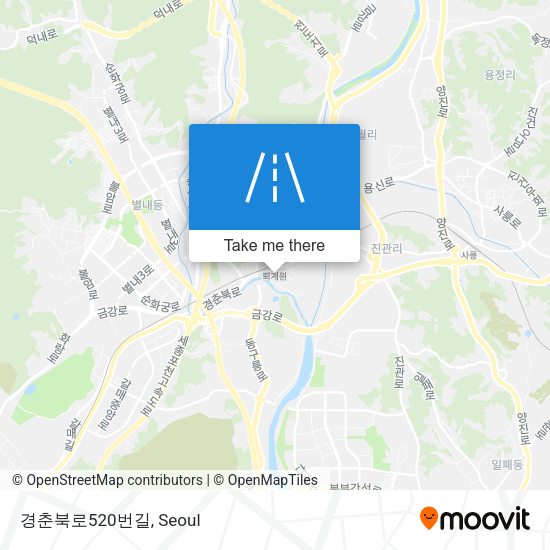 경춘북로520번길 map