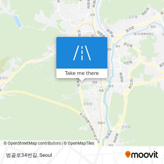 범골로34번길 map