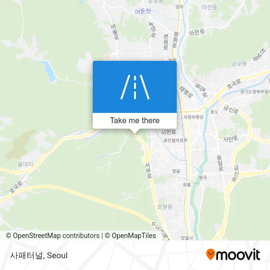사패터널 map