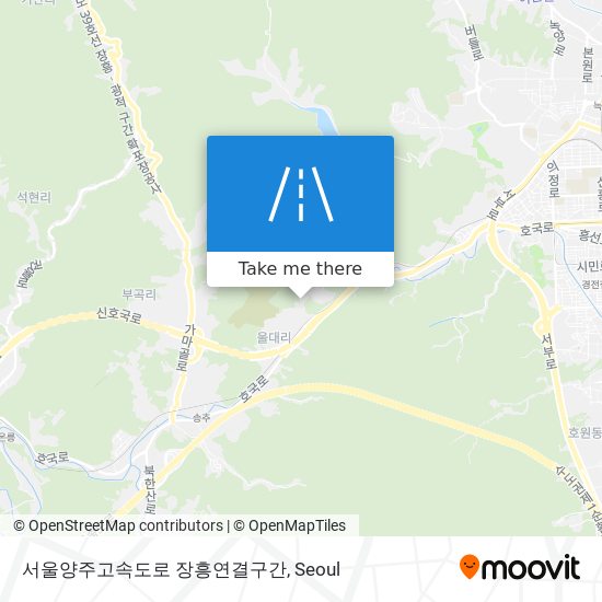 서울양주고속도로 장흥연결구간 map