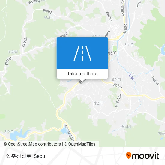 양주산성로 map
